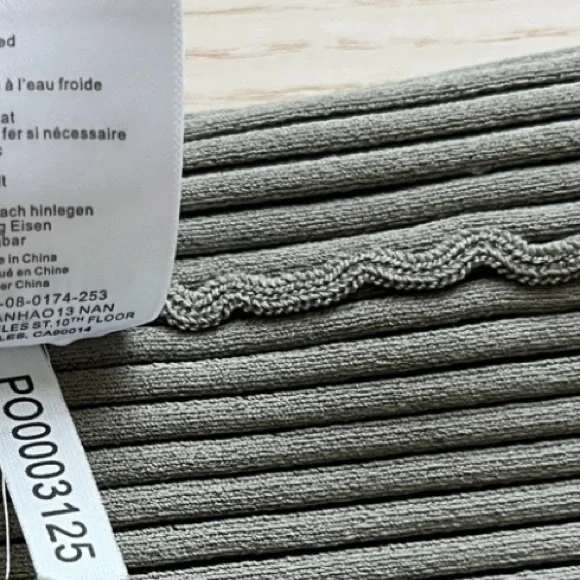 Anine Bing Ribbed Knit Tank in Sage - Picture 5 of 6